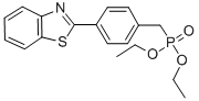 2-[4-(DIETHOXYPHOSPHORYLMETHYL)PHENYL]BENZOTHIAZOLE Struktur
