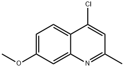 4-クロロ-7-メトキシ-2-メチルキノリン 化学構造式