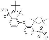 dipotassium oxybis[(1,1,3,3-tetramethylbutyl)benzenesulphonate] Structure