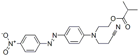 2-[(2-cyanoethyl)[4-[(4-nitrophenyl)azo]phenyl]amino]ethyl isobutyrate Structure