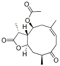 (3R,3aS,4S,6E,10S,11aR)-4-Acetoxy-3a,5,8,10,11,11a-hexahydro-3,6,10-trimethylcyclodeca[b]furan-2,9(3H,4H)-dione Struktur