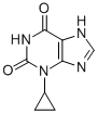 1H-Purine-2,6-dione, 3,7-dihydro-3-cyclopropyl-,75914-65-7,结构式