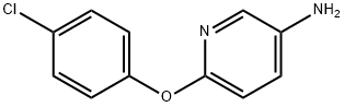 5-アミノ-2-(4-クロロフェノキシ)ピリジン 化学構造式