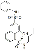 N1-butyl-8-hydroxy-N6-phenylnaphthalene-1,6-disulphonamide,75935-43-2,结构式