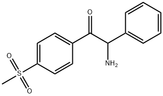 Ethanone,  2-amino-1-[4-(methylsulfonyl)phenyl]-2-phenyl- 结构式
