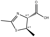 4-Thiazolecarboxylicacid,4,5-dihydro-2,5-dimethyl-,trans-(9CI) Struktur