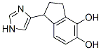 1H-Indene-4,5-diol, 2,3-dihydro-1-(1H-imidazol-4-yl)- (9CI) 化学構造式