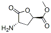 2-Furancarboxylic acid, 4-aminotetrahydro-2-methyl-5-oxo-, (2R,4S)- (9CI) 结构式