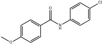 4-メトキシ-N-(4-クロロフェニル)ベンズアミド 化学構造式