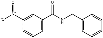 BenzaMide, 3-nitro-N-(phenylMethyl)- Structure