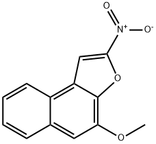 2-NITRO-4-METHOXYNAPHTHO(2,1-B)FURAN,75965-72-9,结构式