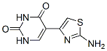 5-(2-amino-1,3-thiazol-4-yl)-1H-pyrimidine-2,4-dione 化学構造式