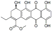 (4R)-6,11-Dioxo-2-ethyl-3,4,6,11-tetrahydro-4,5,7,10-tetrahydroxy-1-naphthacenecarboxylic acid methyl ester Structure