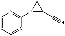 2-Aziridinecarbonitrile, 1-(2-pyrimidinyl)- (9CI) Struktur