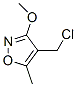 Isoxazole, 4-(chloromethyl)-3-methoxy-5-methyl- (9CI),75989-22-9,结构式