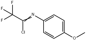 2,2,2-三氟-N-(4-甲氧苯基)亚氨代乙酰氯, 75999-66-5, 结构式