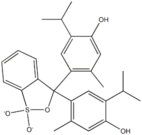 チモール ブルー  化学構造式