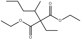 エチル(1-メチルブチル)マロン酸ジエチル 化学構造式