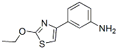 Benzenamine, 3-(2-ethoxy-4-thiazolyl)- (9CI) 化学構造式