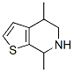 Thieno[2,3-c]pyridine, 4,5,6,7-tetrahydro-4,7-dimethyl- (9CI) Struktur