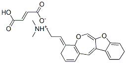 [3-benzofuro[2,3-c][1]benzoxepin-12(6H)-ylidenepropyl]dimethylammonium hydrogen fumarate Structure