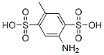 2-amino-5-methylbenzene-1,4-disulfonic acid Structure