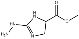 1H-Imidazole-4-carboxylicacid,2-hydrazino-4,5-dihydro-,methylester(9CI) Struktur