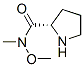 2-Pyrrolidinecarboxamide,N-methoxy-N-methyl-,(2S)-(9CI) Struktur