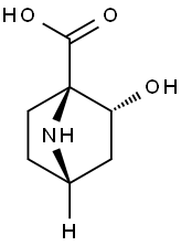 7-Azabicyclo[2.2.1]heptane-1-carboxylic acid, 2-hydroxy-, (1R,2R,4S)- (9CI) Struktur