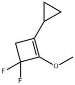 Cyclobutene, 1-cyclopropyl-3,3-difluoro-2-methoxy- (9CI) Struktur
