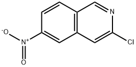 ISOQUINOLINE, 3-CHLORO-6-NITRO- Structure