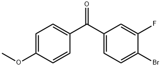 4-BROMO-3'-FLUORO-4'-METHOXYBENZOPHENONE Struktur