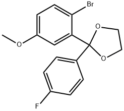2-BROMO-4'FLUORO-5-METHOXYBENZOPHENONE ETHYLENE KETAL price.