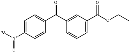 3-ETHOXYCARBONYL-4'-NITROBENZOPHENONE 化学構造式