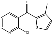 2-クロロ-3-(3-メチル-2-テノイル)ピリジン 化学構造式