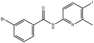 BENZAMIDE, 3-BROMO-N-(5-IODO-6-METHYL-2-PYRIDINYL)-,760194-58-9,结构式