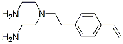 N-(2-アミノエチル)-N-[2-(4-エテニルフェニル)エチル]-1,2-エタンジアミン 化学構造式