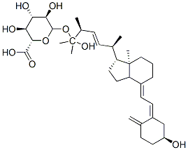 25-hydroxyvitamin D2-25-glucuronide 结构式