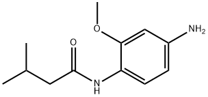 N-(4-アミノ-2-メトキシフェニル)-3-メチルブタンアミド 化学構造式