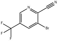 2-PYRIDINECARBONITRILE, 3-BROMO-5-(TRIFLUOROMETHYL)- Structure