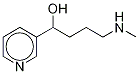 rac-4-(Methylamino)-1-(3-pyridyl)-1-butanol Struktur
