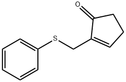 2-[(PHENYLTHIO)METHYL]-2-CYCLOPENTEN-1-ONE 化学構造式