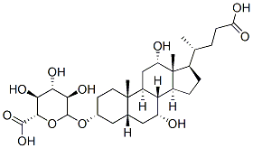 (3a,5b,7a,12a)-23-carboxy-7,12-dihydroxy-24-norcholan-3-yl b-D-glucopyranosiduronic acid,76060-22-5,结构式