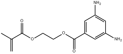 2-(甲基丙烯酸)乙酯3,5-二氨基苯甲酸,76067-81-7,结构式
