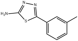 5-M-トリル-[1,3,4]チアジアゾール-2-イルアミン 化学構造式