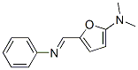 2-Furanamine,  N,N-dimethyl-5-[(phenylimino)methyl]- Structure