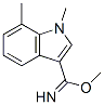 1H-Indole-3-carboximidicacid,1,7-dimethyl-,methylester(9CI) Structure