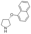 S-3-(1-NAPHTHALENYLOXY)-PYRROLIDINE Struktur