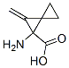 Spiro[2.2]pentanecarboxylic acid, 1-amino-2-methylene- (9CI) Struktur