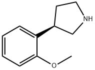 Pyrrolidine, 3-(2-methoxyphenyl)-, (3R)- (9CI) Structure